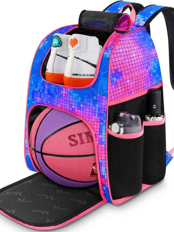 Matein Large Basketball Training Backpack for Girls